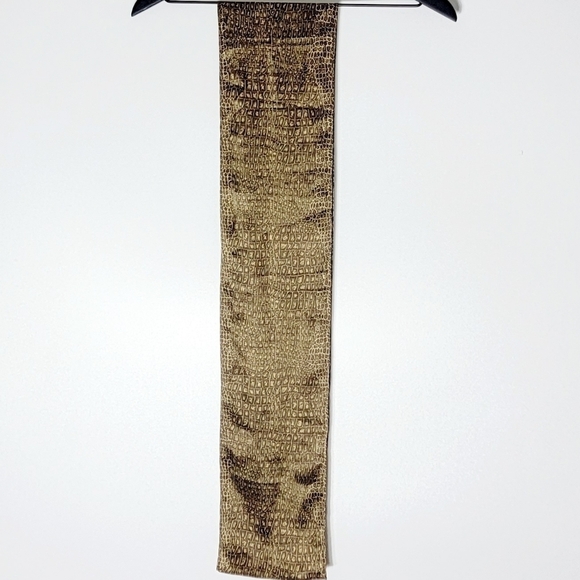 New York & Company Snakeskin Silk Women's Scarf - Picture 1 of 5